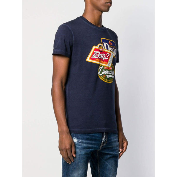 DSQUARED2 Graphic T-Shirt, Navy Blue – OZNICO