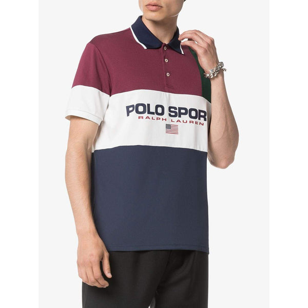 POLO RALPH LAUREN Polo Sport Print Polo, Classic Wine/ Multi – OZNICO