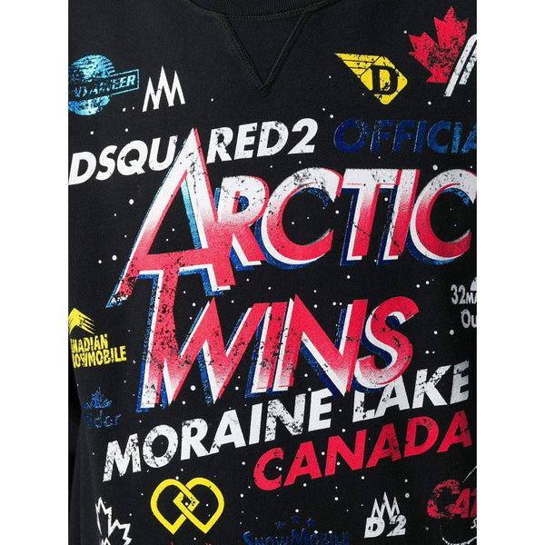 DSQUARED2 Artic Patch Pattern Sweatshirt, Black/ Multi