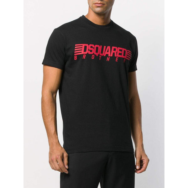 DSQUARED2 Brothers Logo T-Shirt, Black