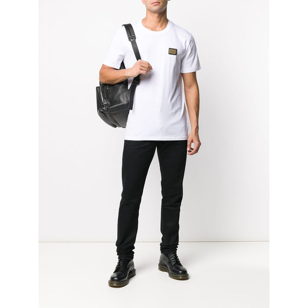 MOSCHINO Logo Plaque T-Shirt White