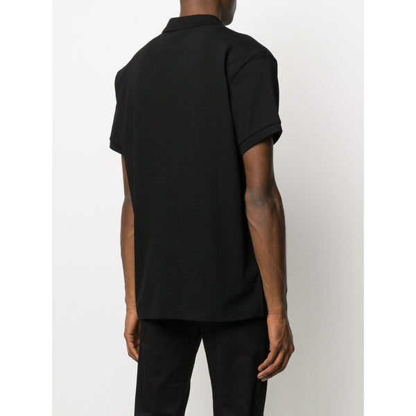 MOSCHINO Logo Patch Polo Shirt, Black