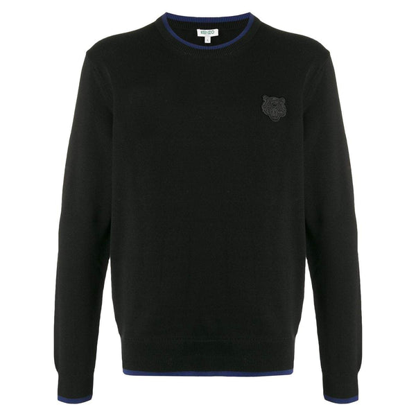 KENZO Contrast-Trim Sweater, Black