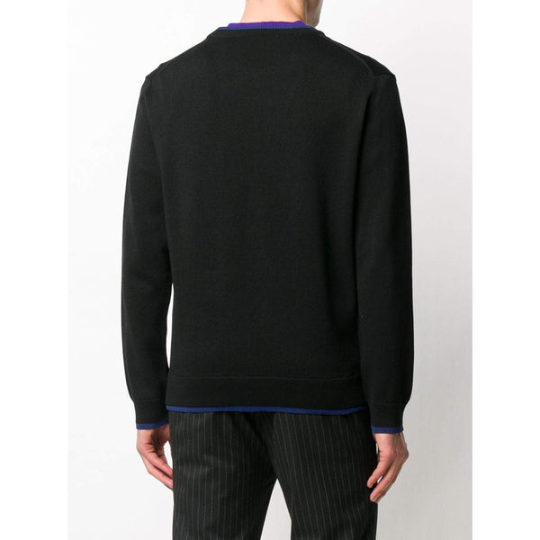 KENZO Contrast-Trim Sweater, Black