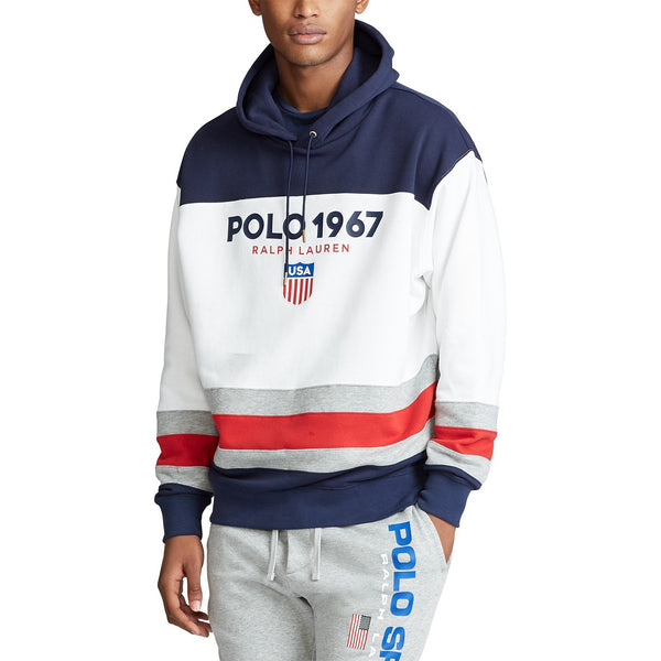 POLO RALPH LAUREN Color-Blocked Fleece Hoodie, Multi