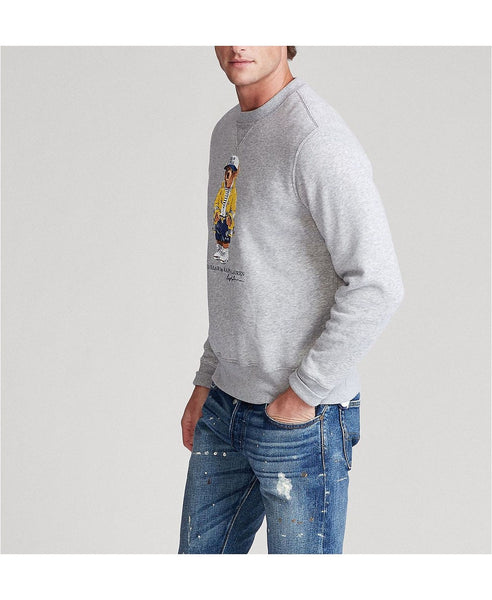 POLO RALPH LAUREN Denim Bear Fleece Sweatshirt, Grey