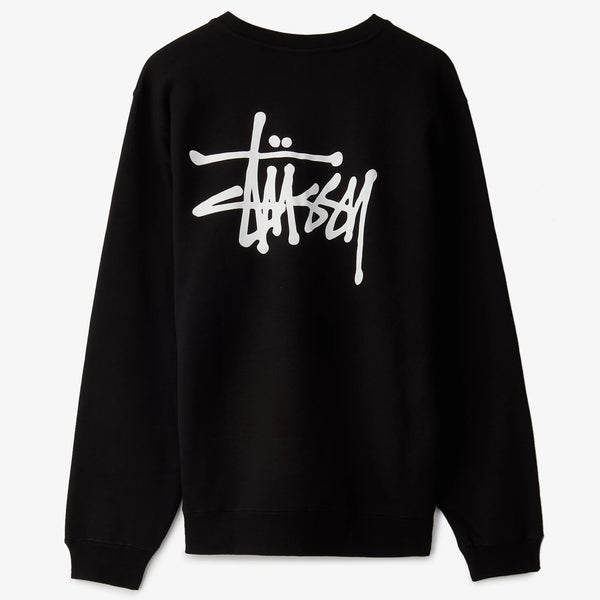STUSSY Basic Crewneck Sweatshirt, Black – OZNICO