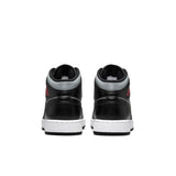 Air Jordan 1 Mid, BLACK/GYM RED-PARTICLE GREY-WHITE