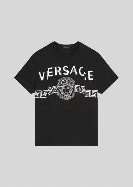 VERSACE MEDUSA LOGO T-SHIRT, Black