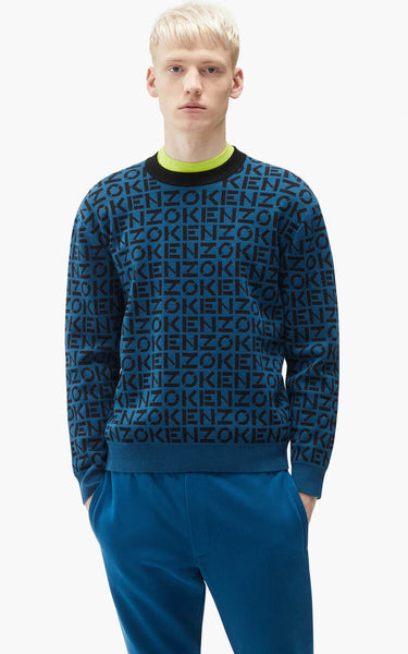 Louis Vuitton Multicolor Monogram Jacquard Pullover Grey. Size S0