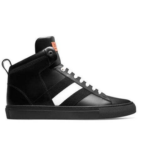 BALLY Galaxy Rubberized Leather Trainer, Ink