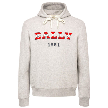 BALLY Logo Hooded Sweatshirt, Navy