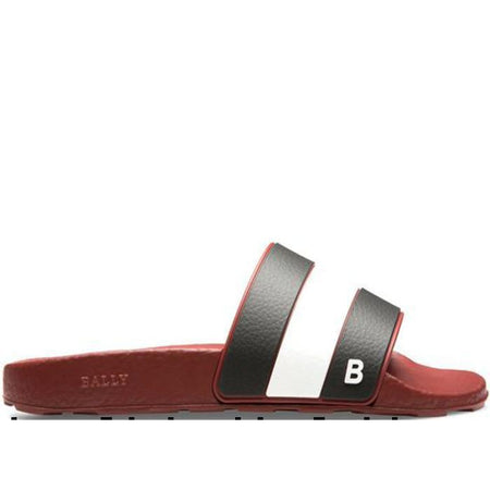 BALLY Galaxy Rubberized Leather Trainer, Bally Red