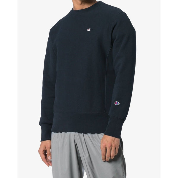 CHAMPION Reverse Weave Classic Crewneck, Navy-OZNICO