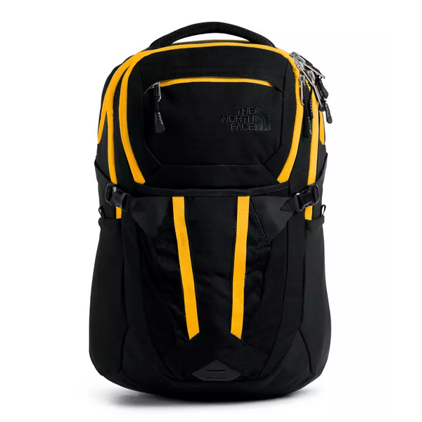 Light yellow north face top backpack