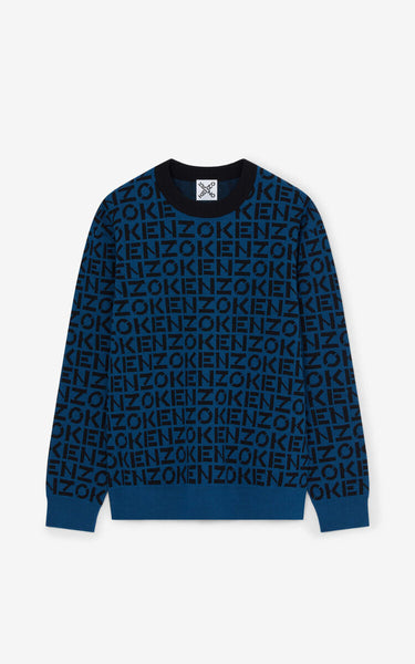 Louis Vuitton Multicolor Monogram Jacquard Pullover Grey. Size S0