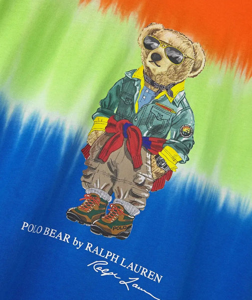Polo Ralph Lauren Voyager Bear Tie-Dye T-shirt, Blue Multi