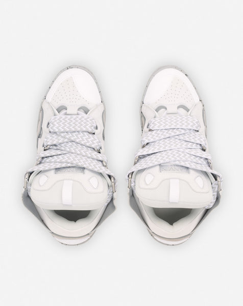 LANVIN CURB SNEAKERS, GREY/WHITE
