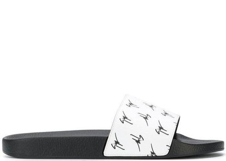 GIUSEPPE ZANOTI Side Zipped Sneakers, Black/ White