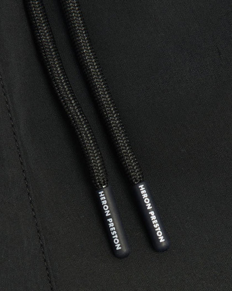 HERON PRESTON NYLON SWIM SHORTS, BLACK