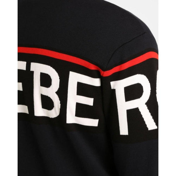 ICEBERG Knit Full Zip Sweater, Classic Blue-OZNICO