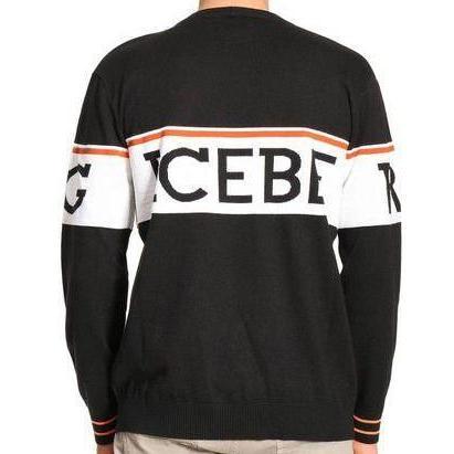 ICEBERG Knit Sweater, Black-OZNICO