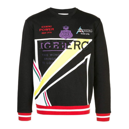 ICEBERG Pyramid Knit Sweater, Black