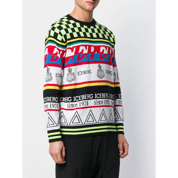 ICEBERG Multi-Knit Sweater, Multi-OZNICO