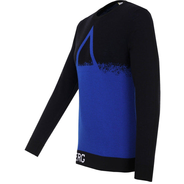 ICEBERG Pyramid Knit Sweater, Black-OZNICO