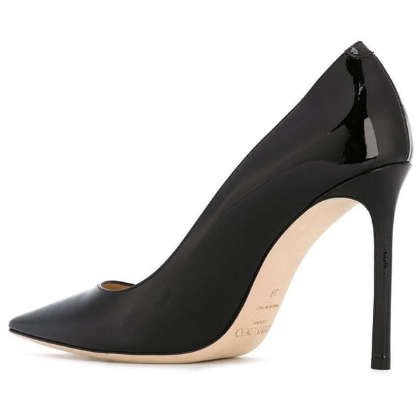 JIMMY CHOO Romy 100 Pumps, Black-OZNICO