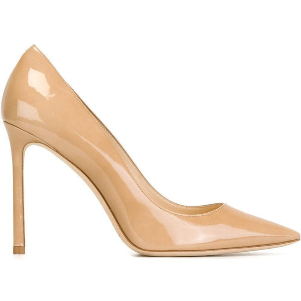 JIMMY CHOO Romy 100 Pumps, Nude-OZNICO