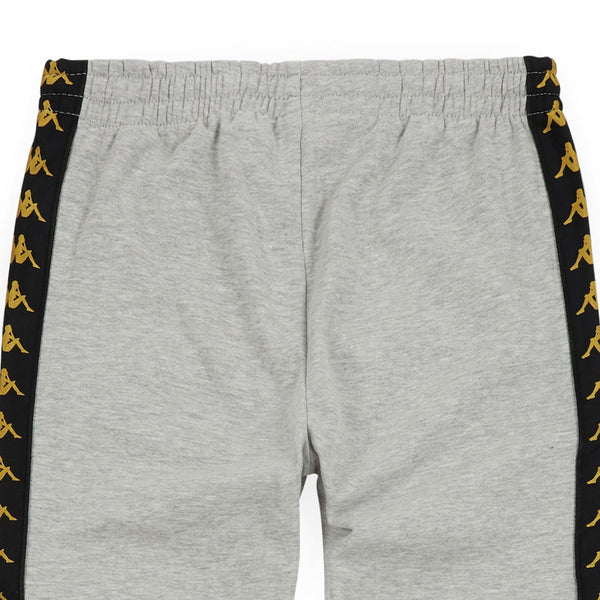 KAPPA Slim Fit Logo Sweatpants, Grey-OZNICO