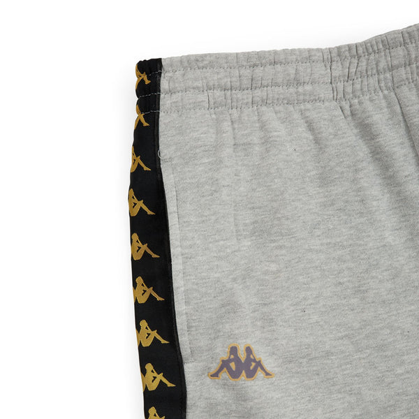 KAPPA Slim Fit Logo Sweatpants, Grey-OZNICO