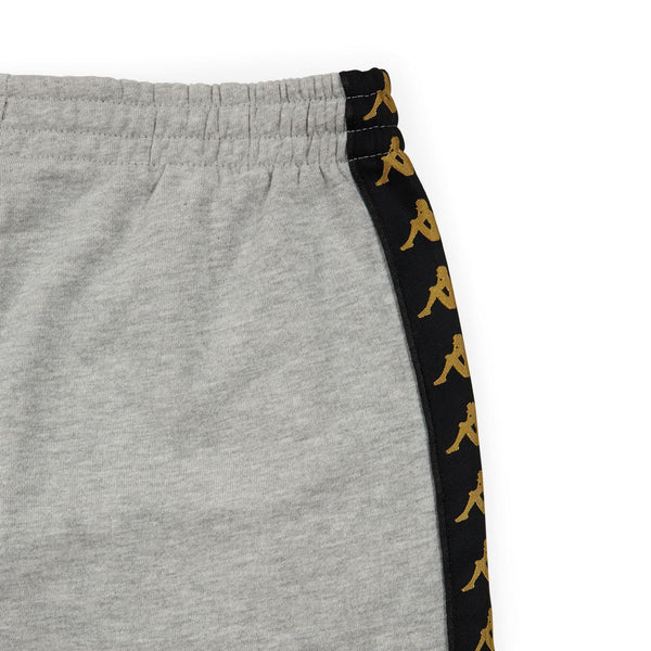 KAPPA Slim Fit Logo Sweatpants, Grey-OZNICO