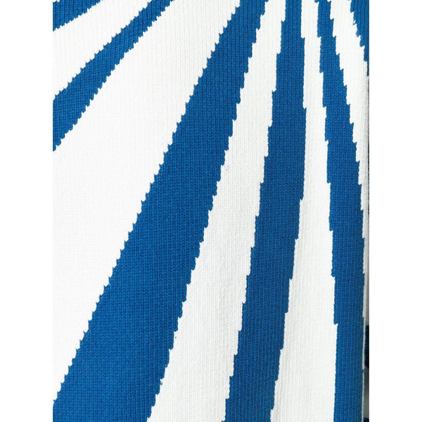 KENZO Cotton Striped Sweater, White/ Blue-OZNICO