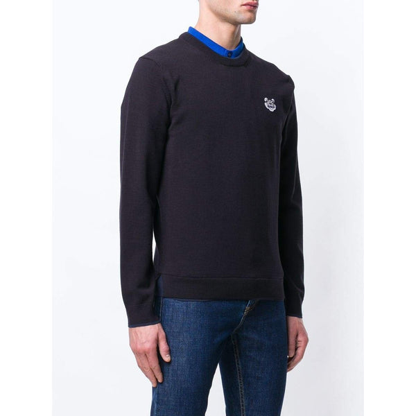 KENZO Embroidered Tiger Sweater, Black-OZNICO