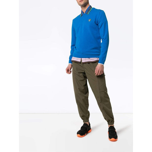 KENZO Embroidered Tiger Sweater, French Blue-OZNICO