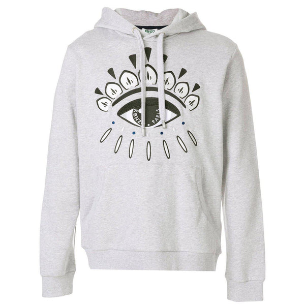 KENZO Eye Pullover Hoodie, Pale Grey-OZNICO