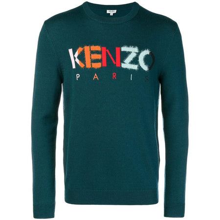 KENZO Logo Cuff Ribbed Sweater