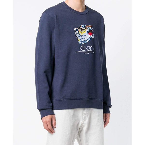 KENZO Tiger Head Sweatshirt, Ink-OZNICO