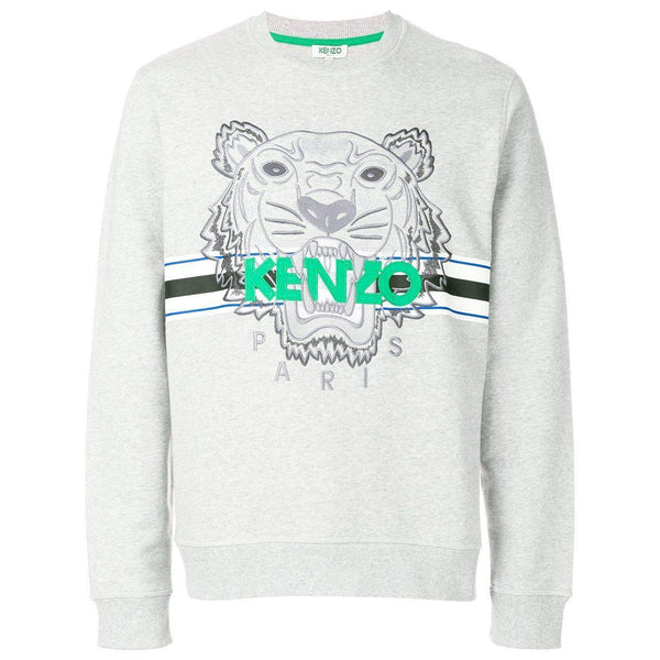 badminton Kritisere syreindhold KENZO Tiger Sweatshirt, Pale Grey – OZNICO