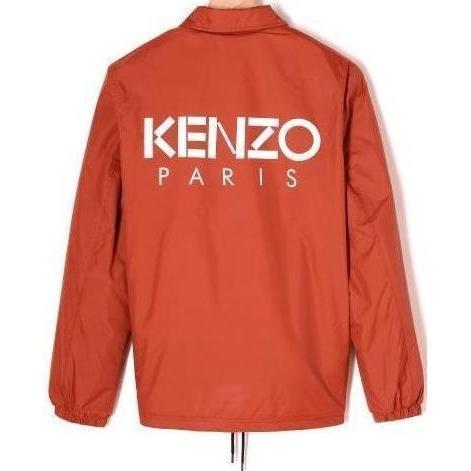 KENZO World Coach Jacket, Deep Orange-OZNICO