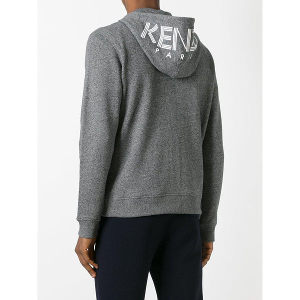 KENZO Zipped Hoodie, Anthracite-OZNICO