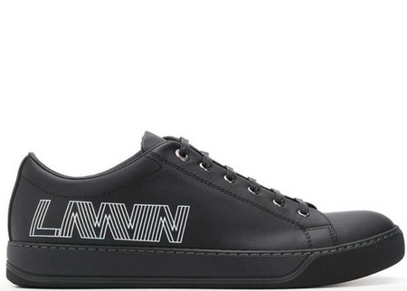 BALLY Galaxy Rubberized Leather Trainer, Ink