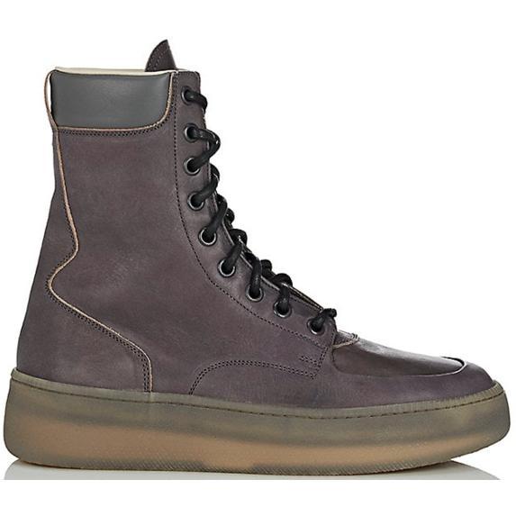 MAISON MARGIELA Men's Zippered Boots, Grey-OZNICO