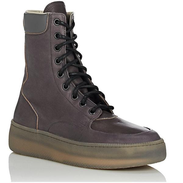 MAISON MARGIELA Men's Zippered Boots, Grey-OZNICO