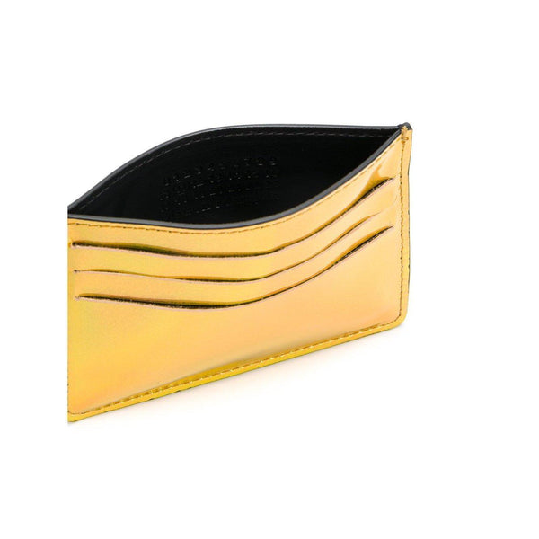 MAISON MARGIELA Mirrored Bicolor Credit Card Holder, Metallic Gold