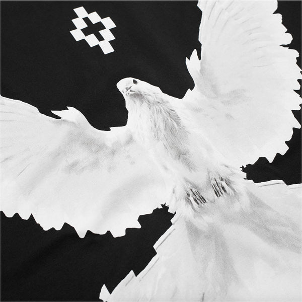 MARCEL BURLON Dove T-Shirt, Black/White-OZNICO