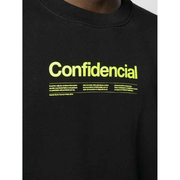 MARCELO BURLON Confidential Sweatshirt, Black/ Multi-OZNICO