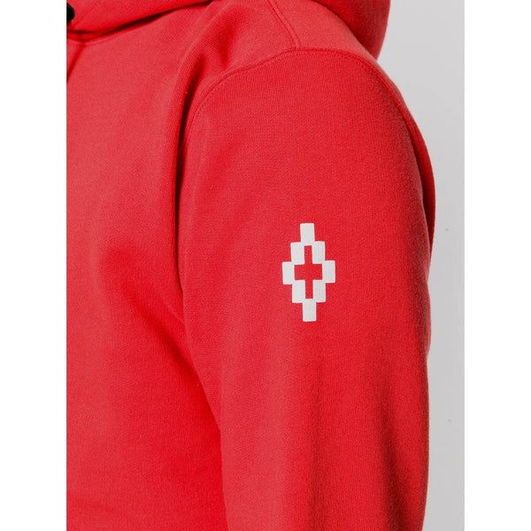 MARCELO BURLON Skull Tattoo Hoodie, Red-OZNICO
